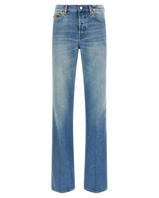 Gucci Blue Flared Leg Jeans