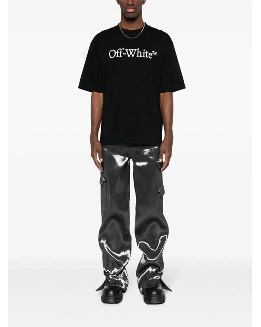 Off-White c/o Virgil Abloh Black Big Bookish Skate S/S Tee for men