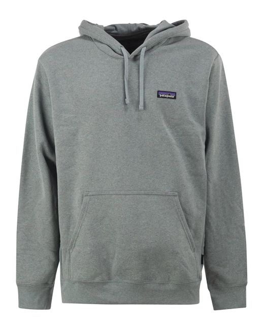 Patagonia Gray Recycled Materials Hooded Sweatshirt for men