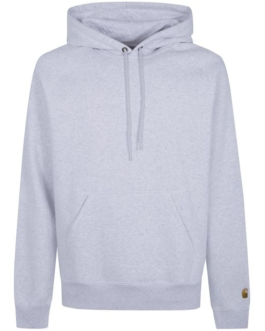 Carhartt Blue Hooded "Chase" Sweat Cotton/Polyester Sweat, 440 G/M² for men