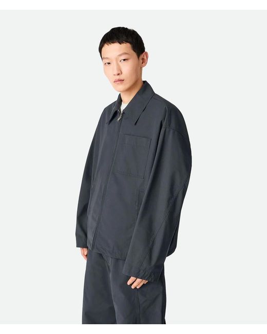 Bottega Veneta Blue Cotton Jacket for men