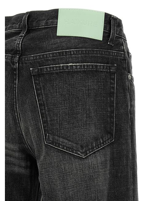 Haikure Black Cotton Flared Jeans