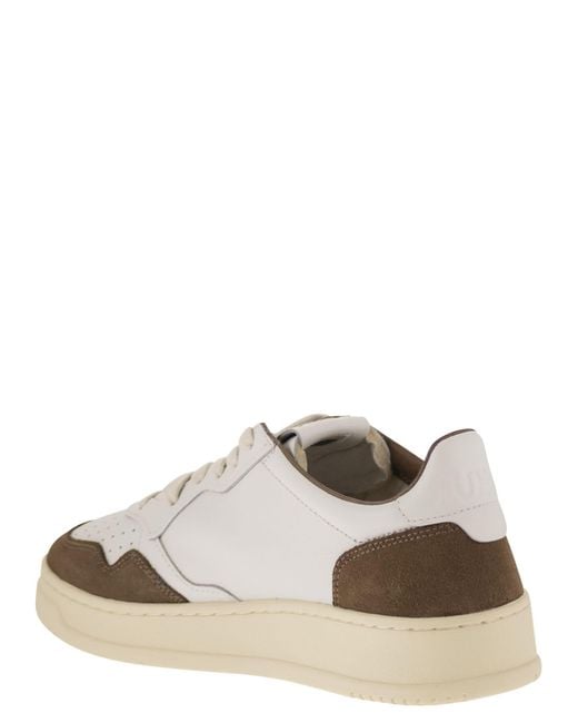 Autry White Medalist Low for men
