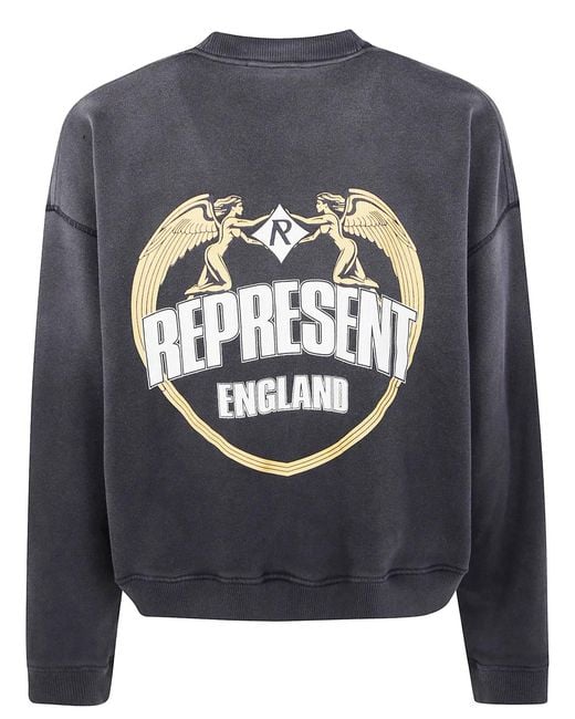 Represent Gray Angel Border" Sweatshirt for men
