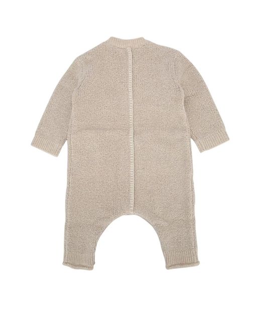 Burberry White Jr N4 Bear Knit Onesie