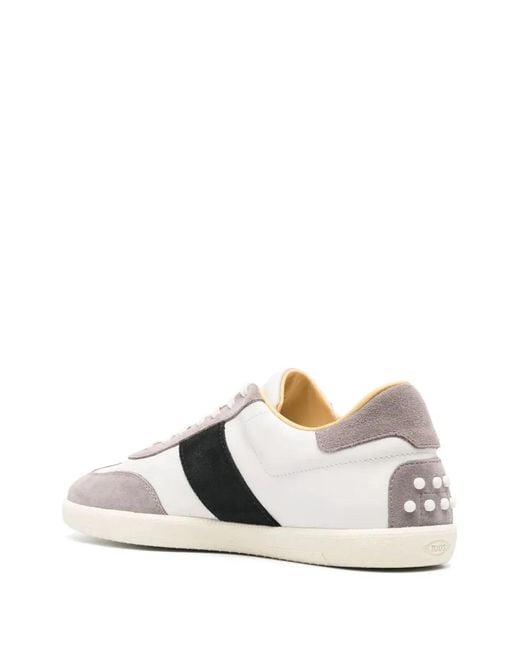 Tod's White Tabs Leather Sneakers for men