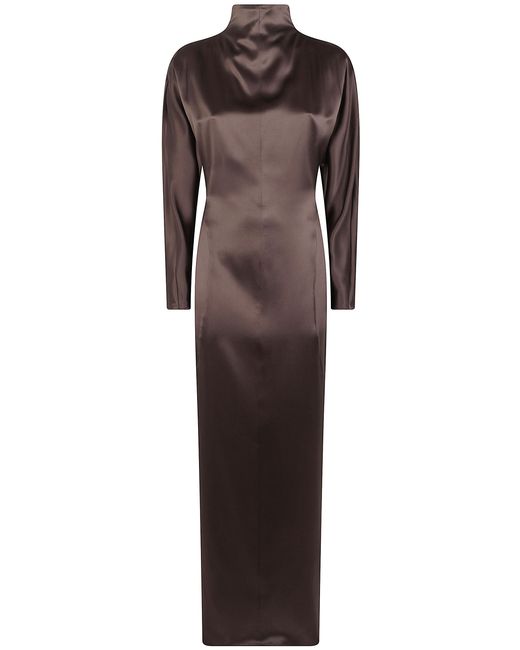 Max Mara Brown "Mxs Spuma" Long Dress