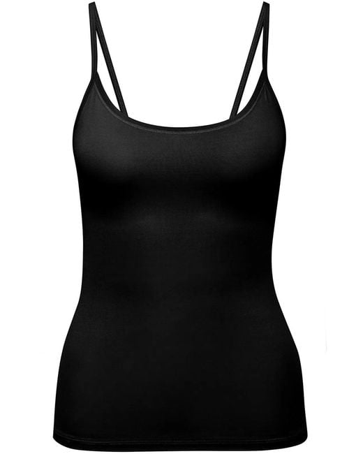 Calida Black Nylon Strap Top