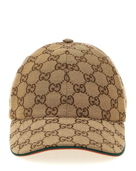 Gucci Natural Gg Fabric Cap