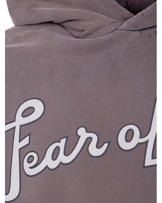 Fear Of God Gray "26" Classic Fit Half Raglan Hoodie