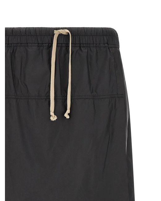 Rick Owens Black Moncler + 'Kiltshorts' Bermuda Shorts for men