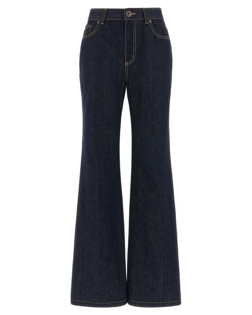 McQueen Blue Straight Leg Jeans