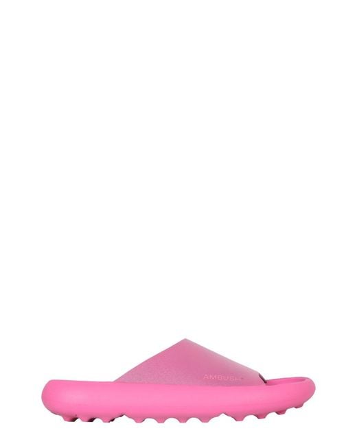 Ambush Pink Rubber Slide Sandals