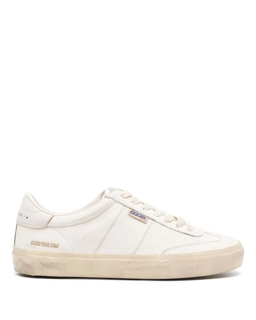 Golden Goose Deluxe Brand White Soul-Star Leather Sneakers for men