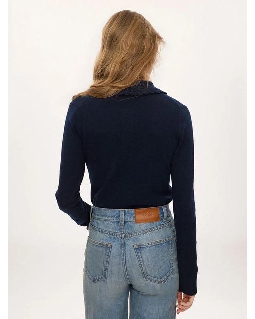 Chloé Blue Mc16 Knitwear Jacket