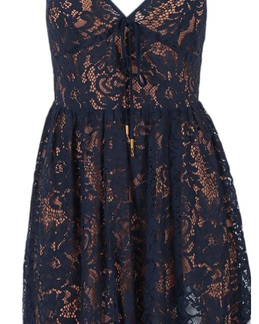 Michael Kors Blue Midnight Silk Dress