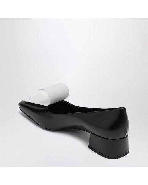 Prada Black And Leather Décolleté