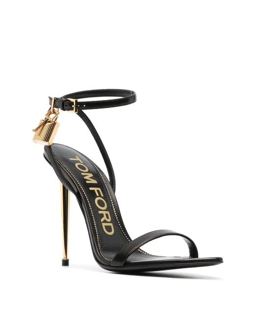Tom Ford Black Ponty Naked Sandal