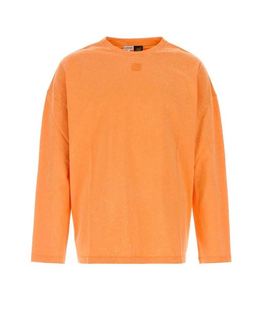 Loewe Orange Cotton Paula Ibiza T-Shirt for men