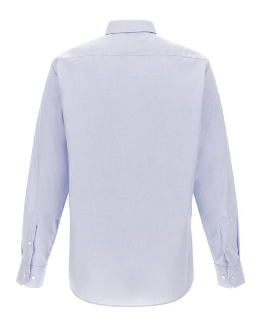 Boss White Oxford Cotton Shirt for men