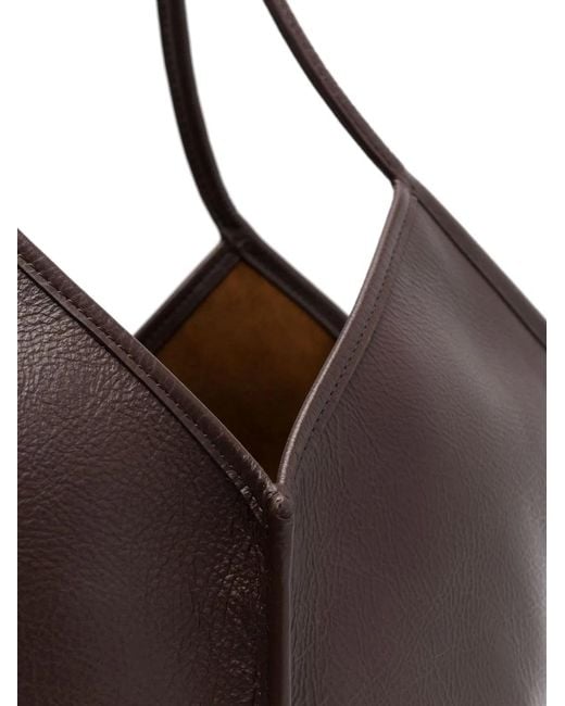 Hereu Brown Calella Leather Tote Bag