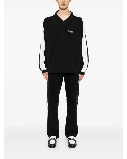 Rhude Black Raven Pull Over for men