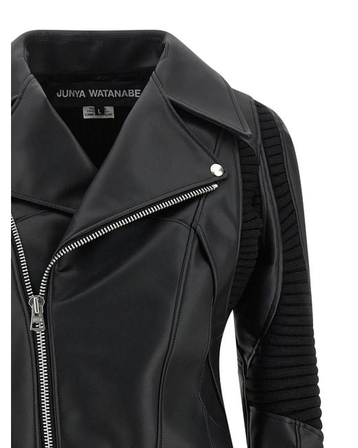 Junya Watanabe Black Knitted Insert Jacket