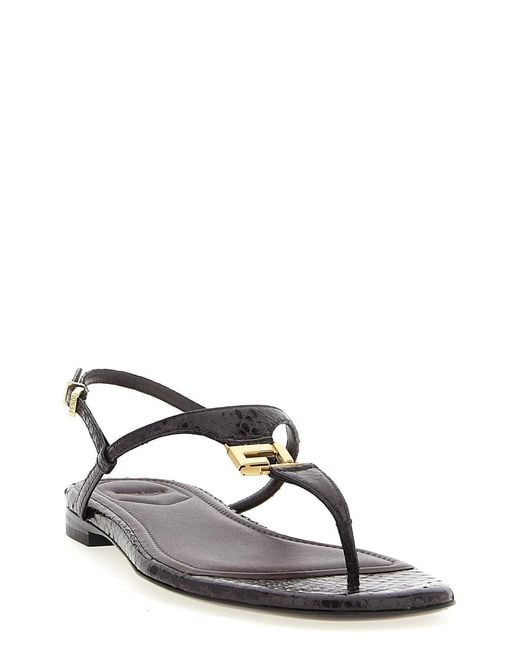 Fendi Purple Ffold' Sandals