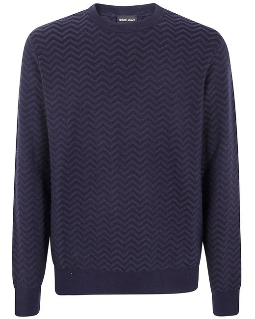 Giorgio Armani Blue Sweater for men