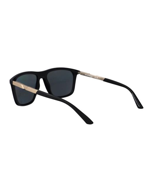 Emporio Armani Black Acetate Sunglasses