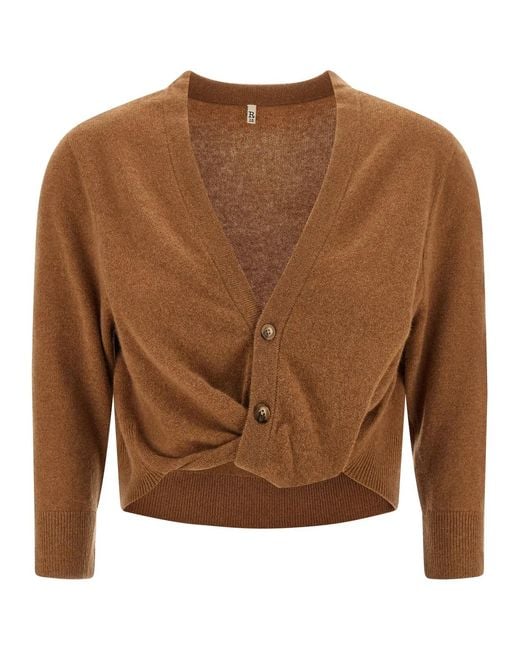 R13 Brown Knot Cardigan