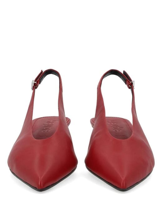Aeyde Red Kitten Shoes