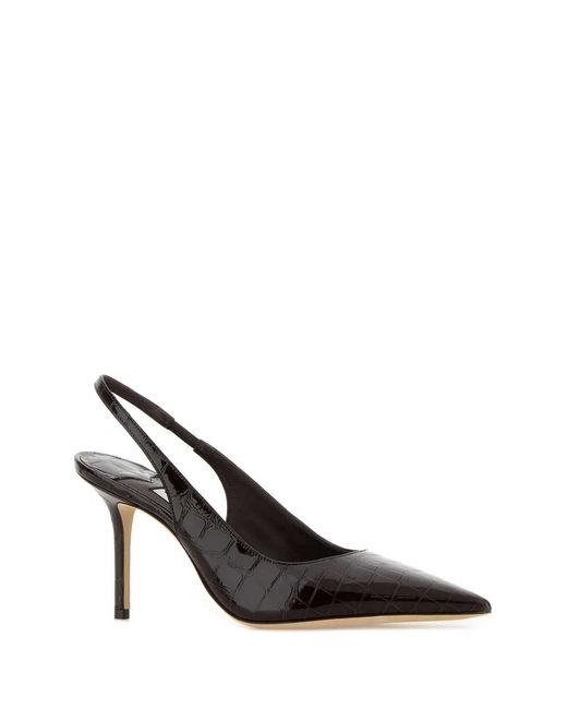 Jimmy Choo Black Dark Leather Love Pumps