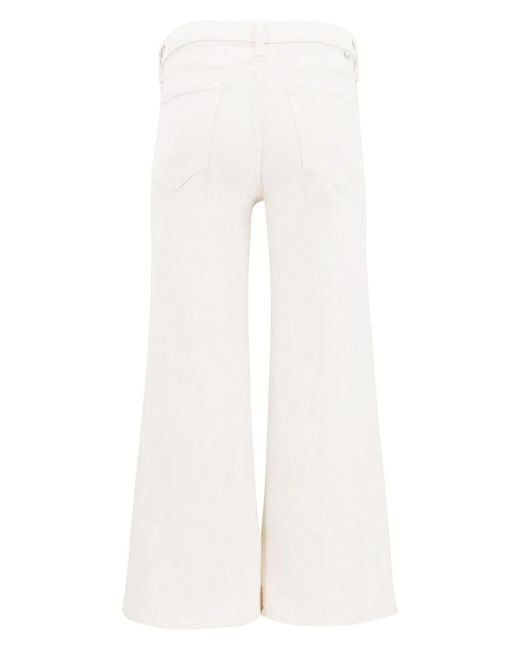 Mother White The Twister Skimp Denim Jeans