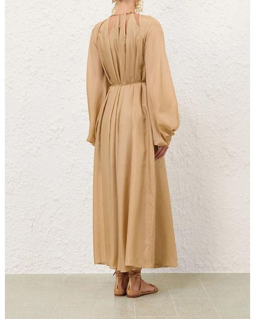 Zimmermann Natural Mahon Silk Maxi Dress