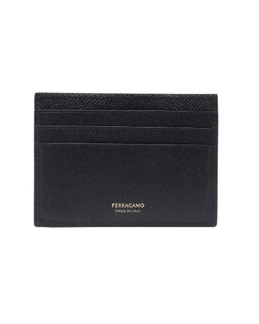 Ferragamo Black Leather Wallet for men
