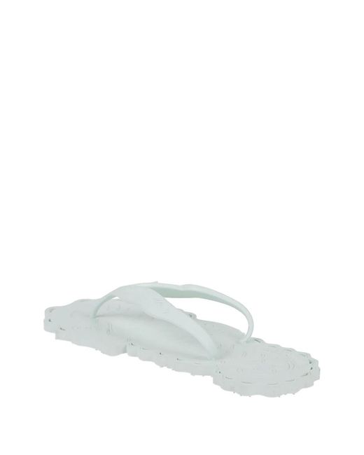 Zimmermann White Seafoam Thong Sandals