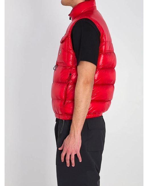 Moncler Red Grenoble: Uychi Packable Down Gilet for men