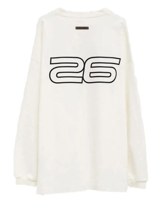 Fear Of God White "90's Long Sleeve" Tee for men