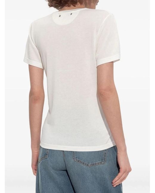 Golden Goose Deluxe Brand White Cotton T-Shirt