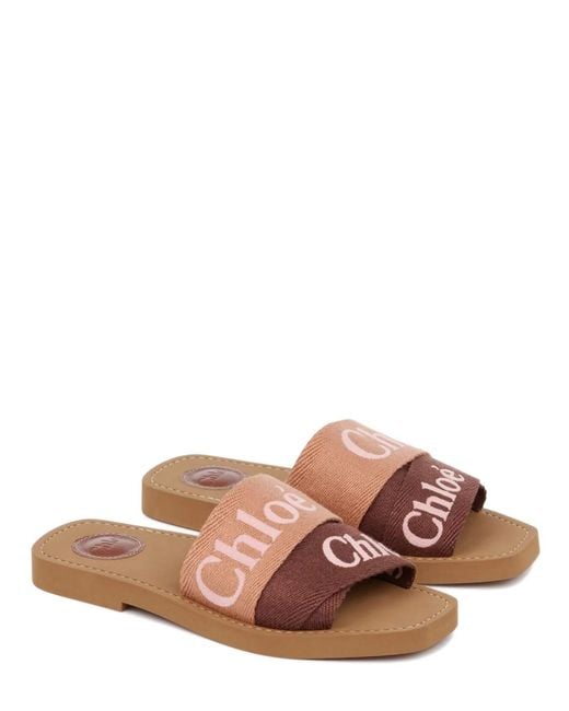 Chloé Brown Woody Clogs