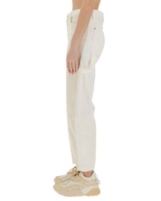Stella McCartney Natural Utility Jeans With Banana Leg