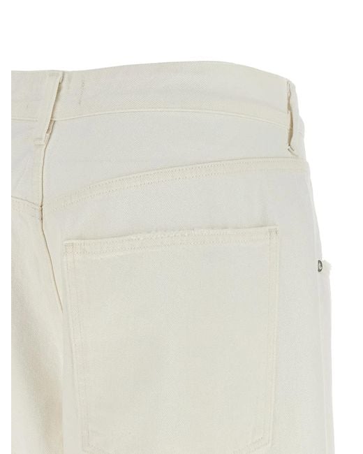 Agolde White 'Vana Fold' Jeans