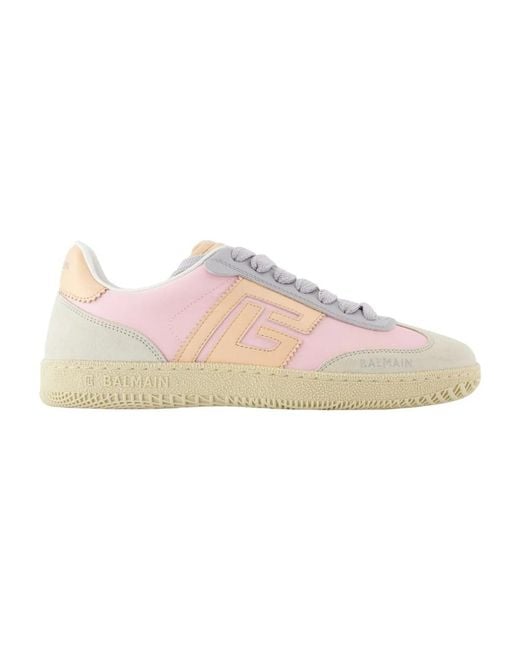 Balmain Pink Swan Sneakers