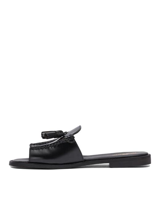 Sebago Black Slip On Slides