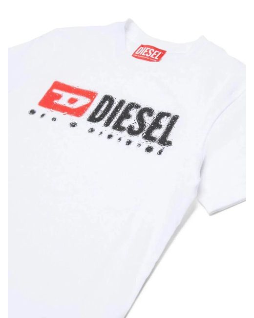 DIESEL White "Tadjustk14" T-Shirt
