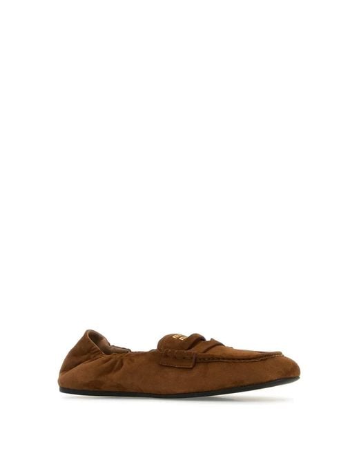 Miu Miu Brown Moccasters