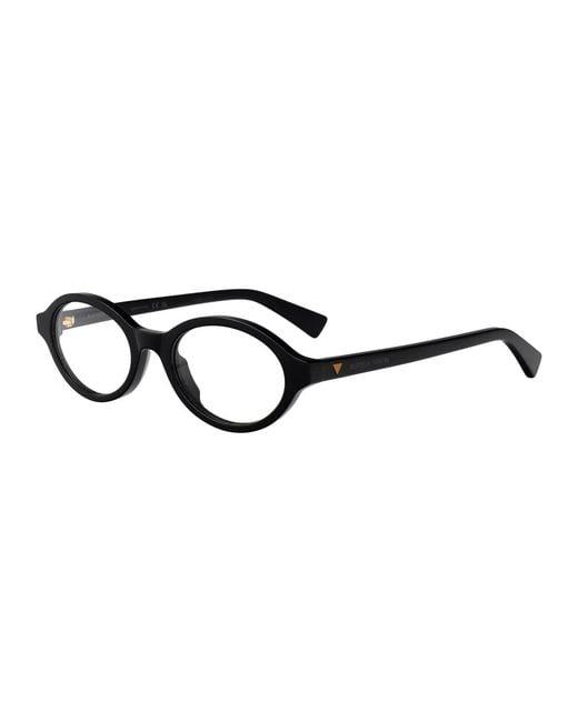 Bottega Veneta Black Transparent Acetate Glasses