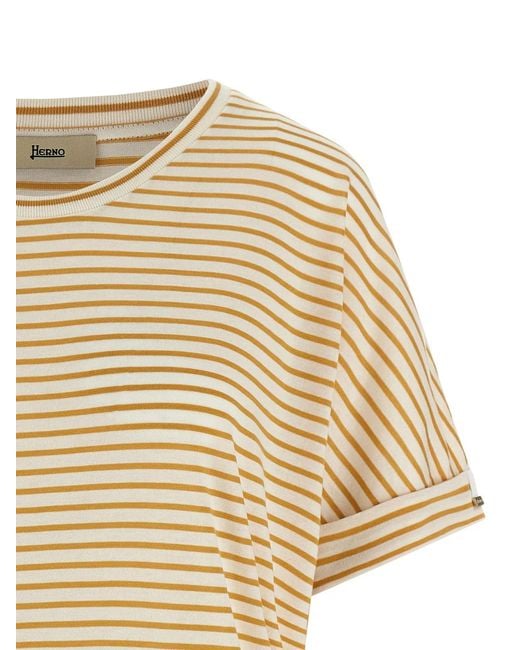 Herno Natural Striped T-Shirt
