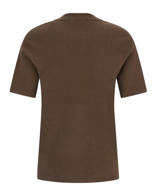 Entire studios Brown Mercerized Cotton T-Shirt